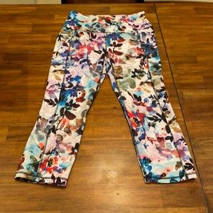 RBX floral workout pant with pockets
